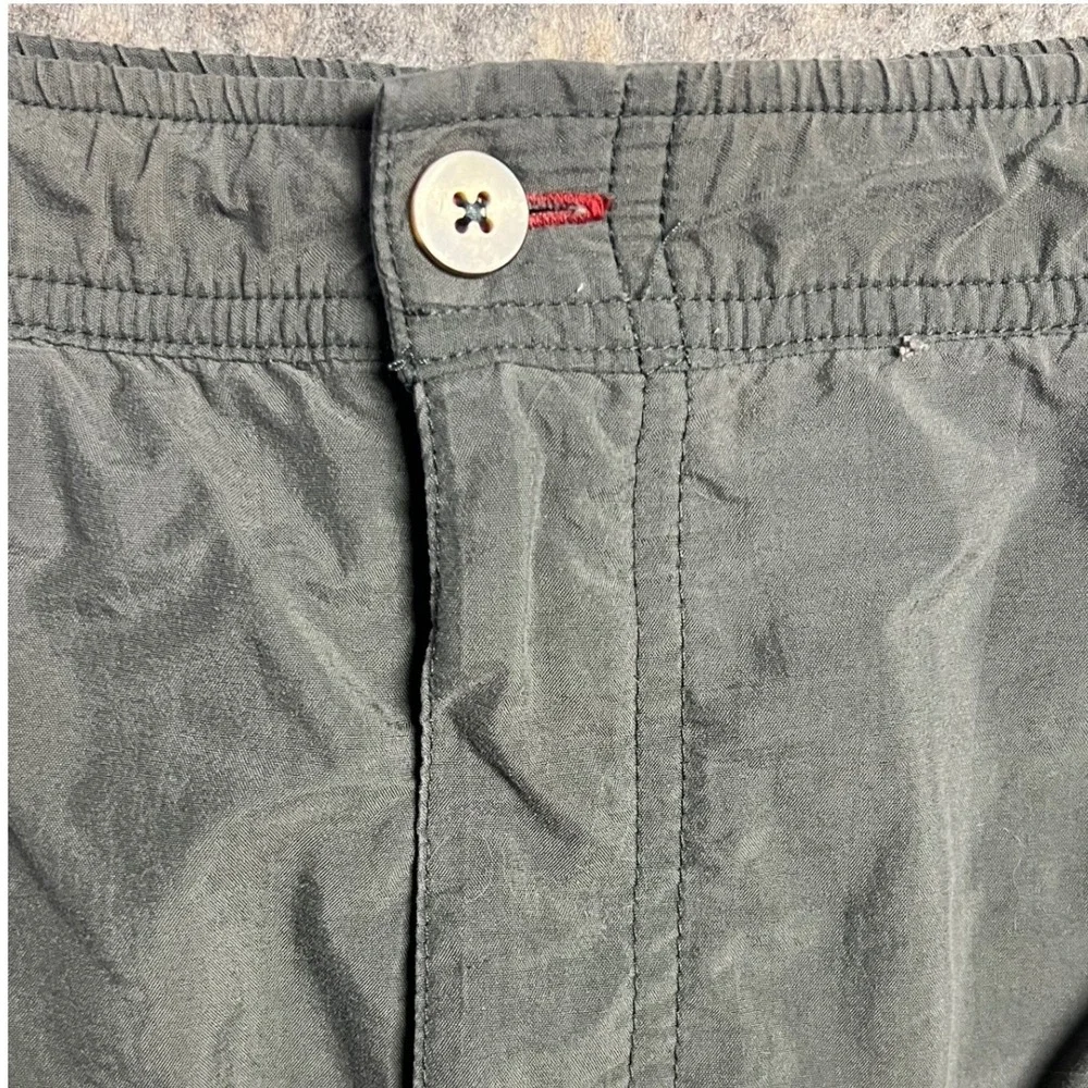 The North Face Cargo Swim Shorts XL Gray Nylon Quick Dry Zip Pocket Hiking Beach